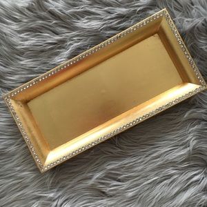 Rectangular Gold Jeweled Tray